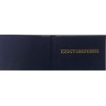 Бланк  Удостоверение без вклейки